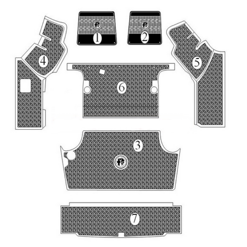 KIT IMBOTTITURA CIELO CON DACRO - 1750 / 2000 BERLINA (en